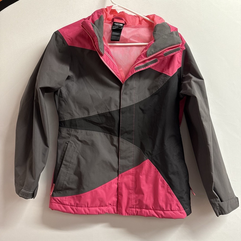 The North Face Girls DryVent Hooded Rain Jacket Multicolor Size L 14/16β